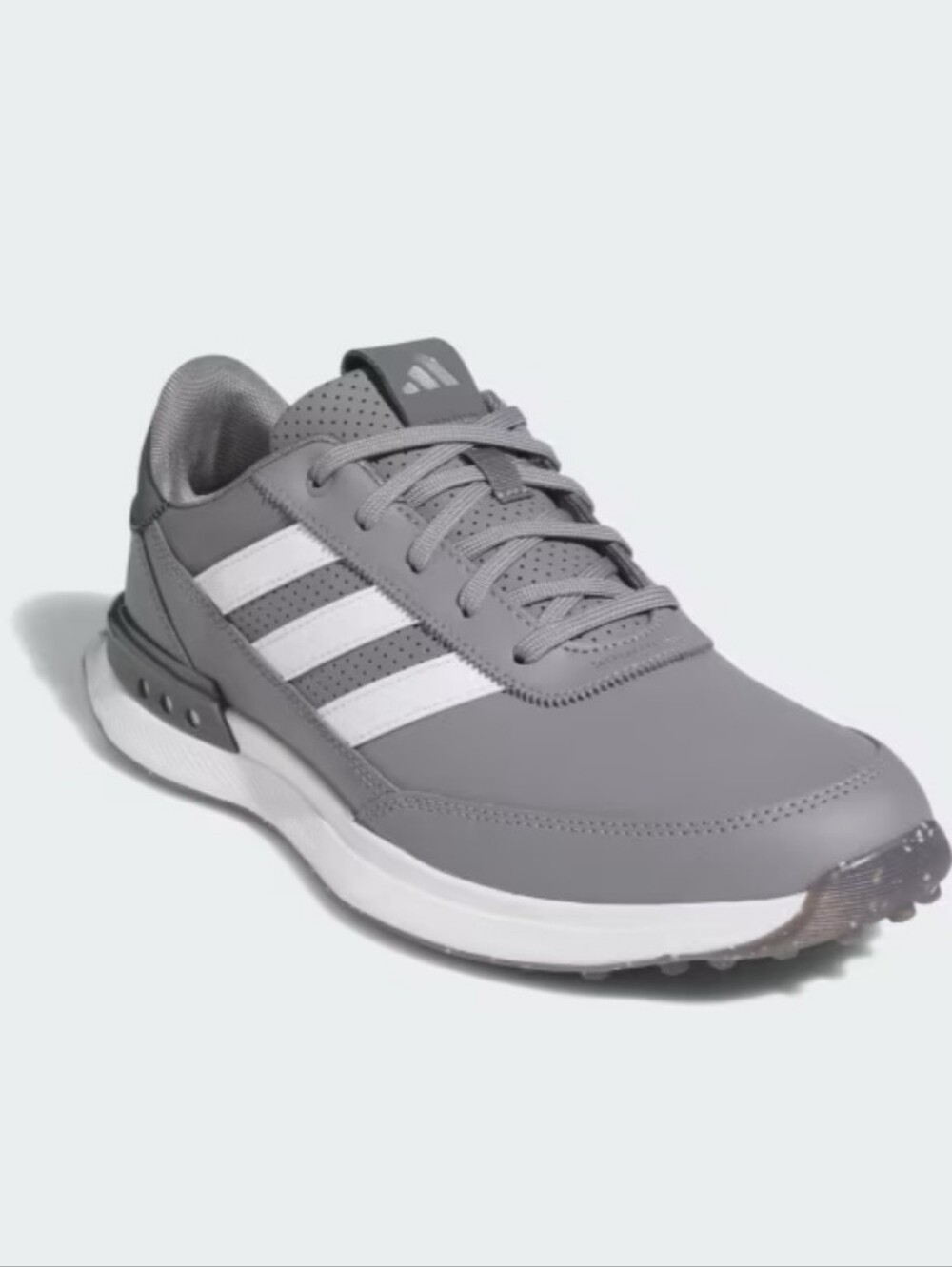 adidas Gray Running Shoe with White Three Stripes